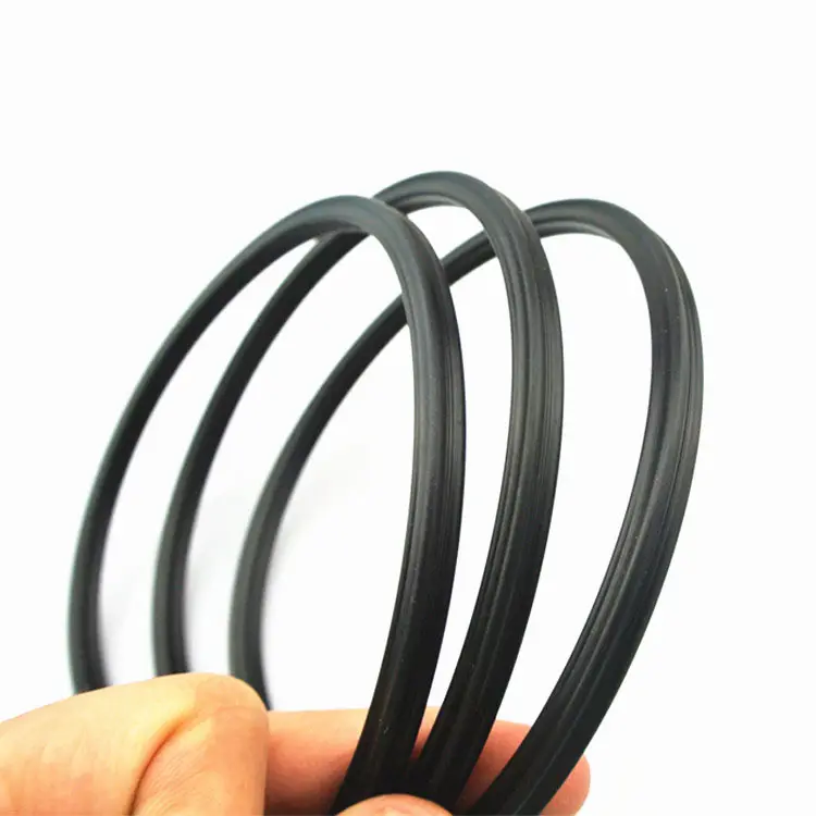 Pabrik NBR FKM EPDM silikon HNBR CR karet Quad-Ring segel gesekan rendah cincin Quad X cincin sampel gratis