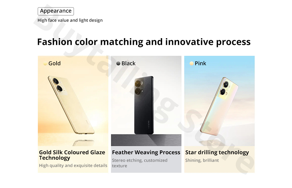 New OPPO Reno 9 Pro 5G SmartPhone 6.7 inch 120Hz AMOLED Flexible Curved Screen Dimensity 8100-MAX Octa Core 50MP Dual Camera NFC