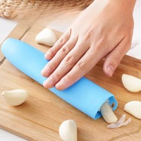 Articles ménagers créatifs, nécessités quotidiennes pratiques pour la cuisine, nécessités quotidiennes pour la maison, éplucheur d'ail en silicone de qualité alimentaire