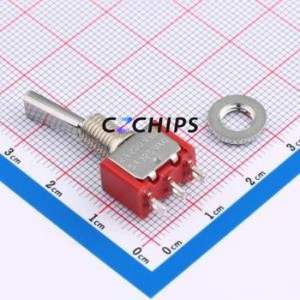 MT-0-102-F001-T000-RS Toggle Switch Through hole Component (THT) Switch Single Pole Double Throw 13.1mm 8mm 30.45mm - Product Image 2