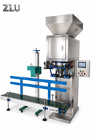 Machine de conditionnement de poudre semi-automatique de haute précision 1-5 kg avec servomoteur, PLC, pompe à engrenages et remplisseur à vis sans fin pour sacs de boissons et produits chimiques