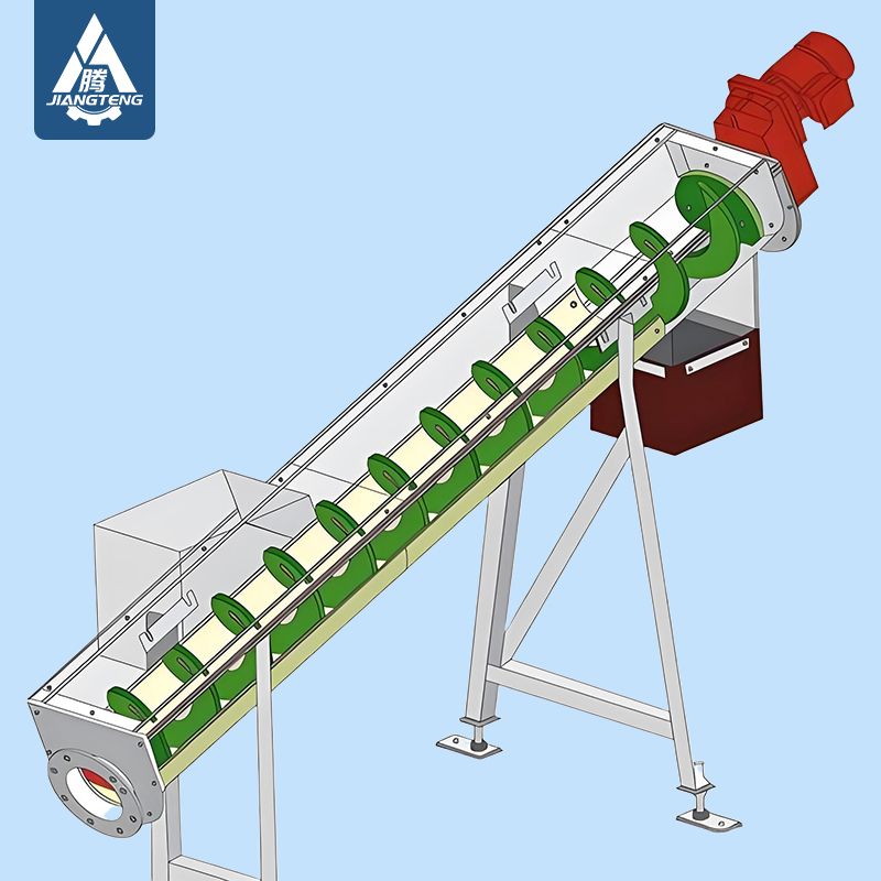 Inclined Shaftless Spiral Conveyors Auger Conveyor