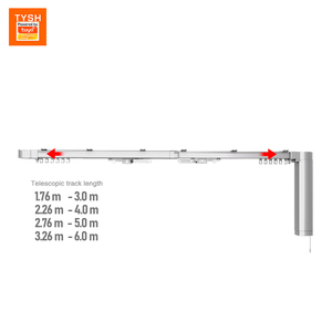 TYSH Motor Inteligente WiFi para Cortinas, Sistema de Riel Motorizado de Aluminio, Riel Telescópico para Cortinas Automáticas, Riel Extensible MW01 Elec - Product Image 5