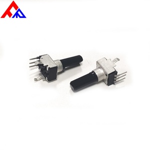 Nouveau potentiomètre rotatif à 41 clics PTV09A à 3 broches, à axe plat isolé et à clic central, et potentiomètre en carbone - Product Image 6