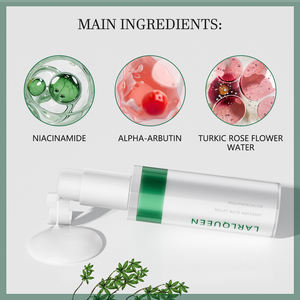 Crème éclaircissante pour les <span class=keywords><strong>aisselles</strong></span> et le corps personnalisée OEM, niacinamide, arbutine, <span class=keywords><strong>eau</strong></span> <span class=keywords><strong>de</strong></span> <span class=keywords><strong>rose</strong></span> pour la correction <span class=keywords><strong>de</strong></span> la pigmentation, hydratante, exfoliante - Product Image 5