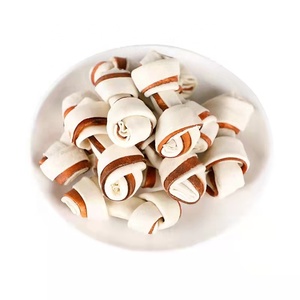 กระดูกแบบผูกปมสองสีขนมสุนัขเคี้ยวแบบออร์แกนิกเพื่อสุขภาพ - Product Image 3