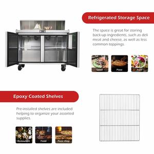 Rinascita commerciale Undercounter <span class=keywords><strong>congelatore</strong></span> <span class=keywords><strong>a</strong></span> doppia temperatura con 2 <span class=keywords><strong>cassetti</strong></span> sbrinamento manuale - Product Image 6