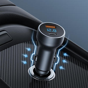 Universal LED pantalla digital Pd 36W QC3.0 18W Dual Usb Cargador de coche Tipo C carga rápida USB C cargador de coche 36w para teléfono - Product Image 3