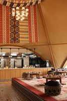 Grande tente de pique-nique d'extérieur, tente de fête tipi, tente pyramide indienne 4x4m, tente d'extérieur extra large imperméable style pagaie Égypte Moyen-Orient