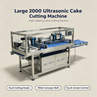 Machine à découper les gâteaux à ultrasons approuvée CE, en acier inoxydable, pour boulangerie, pâtisserie, coupe-pâte, dispositif de découpe à la guillotine