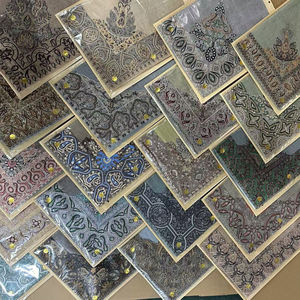 Yemeni işlemeli Shemagh şal arapça başörtüsü umman Keffiyeh türban müslüman şallar Mens için 55x55 inç büyük nakış - Product Image 2