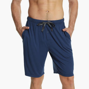 Shorts personnalisés pour hommes en coton biologique, pantalon de pyjama tricoté, bas de pyjama, vêtements de détente, grandes tailles - Product Image 4
