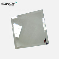 Bonne vente Tailles personnalisées Bord biseauté miroir en verre argenté pour salle de bain