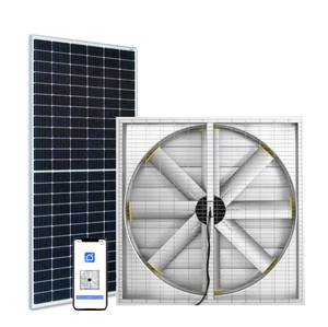 Ventilador Solar Ultrapotente de 1100W para Invernaderos, Ventilador de Extracción Negativo Comercial Fuera de la Red para Agricultura e Industria a Gran Escala - Product Image 1