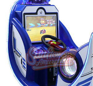 Nouveau Kiddy Rides Motor Bike Arcade Game Machine Capsule Space Mini Bike <span class=keywords><strong>Coin</strong></span> Pusher pour enfants 220V Construction en métal - Product Image 2