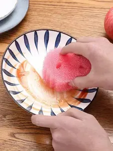 Esponja Limpiadora de Doble Textura con Diseño Sonriente, en Variante Resistente para Cocina y Baño, Anti-Manchas y Anti-Olores, Venta al Por Mayor - Product Image 3