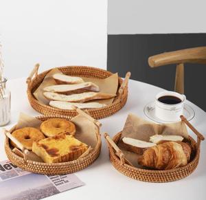 Cesto in Rattan Sintetico Impermeabile, Cesto Intrecciato per Conservazione di Frutta e Verdura, Organizzazione Cucina, Facile da Pulire - Product Image 5