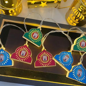 DAMAI 4.5m Eid Al Adha Decorations <b>String</b> <b>Lights</b> Eid Moon Star Kerosene Lantern Lamp Ramadan <b>Outdoor</b> Decoration Party Supplies - Product Image 6