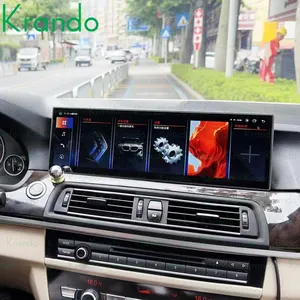 Krando 14.9 "AndroidรถDVDสําหรับBMW 5 Series F10 F11 F18 2011 - 2017 รถHeadunitนําทาง 2560*720 จอแสดงผลHD 4G + WIFI