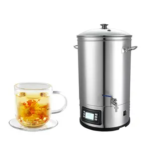 LFGB Rohs CE ketel air panas, ketel listrik baja tahan karat 304 Dispenser guci teh ukuran besar 65L