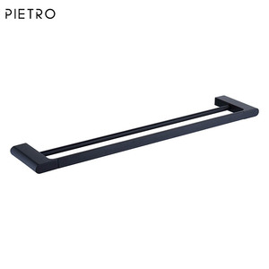 Set di Accessori da Bagno Moderni ed Ecologici in Acciaio Inox Nero, Montaggio a Parete, per Hotel e Casa - Product Image 3