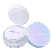 Marque privée OEM MINSHZEE Poudre fixante étanche à la sueur 24H Poudre libre non écaillée Poudre de maquillage pour le visage sans séchage