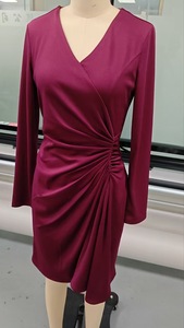 ชุดเดรสมิดิแขนยาวคอวีรัดรูปสำหรับผู้หญิง - ชุดเดรสค็อกเทลทางการที่หรูหราแฟชั่น - Product Image 5