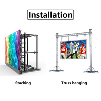 P3.91 p4.81 Panel de pared de video HD a todo color para exteriores Alquiler de eventos Pantalla LED interior Pantalla LED de escenario al aire libre para conciertos