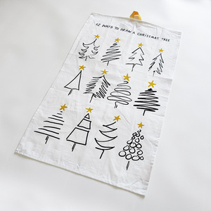 Thấp moq tùy chỉnh kỹ thuật số in vui 100% cotton linen làm sạch dệt món ăn nhà bếp Khăn trà với thiết kế của riêng tôi - Product Image 4