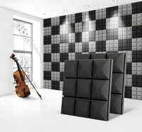 Tuiles acoustiques en mousse de conception en forme de champignon à 9 blocs, studio de musique, isolation phonique, rembourrage en éponge, absorption acoustique et panneaux de suppression du son