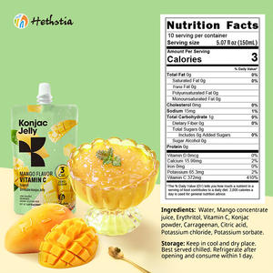 Gelée de mangue naturelle d'été Shirataki à faible IG sans allergène sans allergène à faible teneur en calories saveur de gelée de mangue - Product Image 3