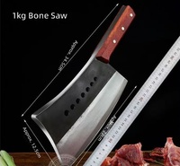 Couteau de chef en acier forgé à la main série 4Cr, pour hacher les os, couper les légumes/viandes, lame de 19 cm, design moderne et simple, Guangdong