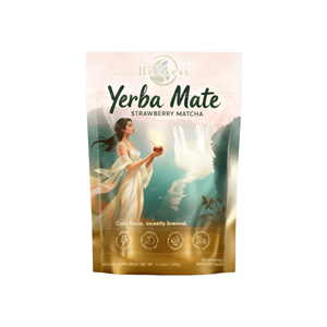 Thé instantané en poudre de marque privée, extrait de yerba mate en poudre avec prébiotiques, enzymes digestives, santé intestinale, 20 portions par sachet - Product Image 6