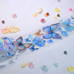 <span class=keywords><strong>เทป</strong></span>กาวใสกันน้ำลายคริสตัลฟอยล์ ออกแบบเองได้ ราคาโรงงาน สำหรับ<span class=keywords><strong>ตกแต่ง</strong></span>สมุดโน้ตและงานศิลปะ - Product Image 3