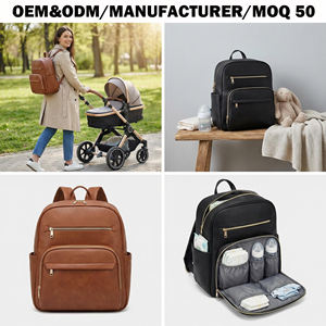 कम moq कस्टम निजी लेबल ट्रेंडी शाकाहारी चमड़े के नपे ममी बेबी डायपर बैग बैग बैग बैग बैग बैग बैग बैग पैक रखता है माँ के लिए - Product Image 1
