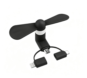 Ventilador de Teléfono Móvil 3 en 1 Silencioso y Portátil, Mini Ventilador USB Tipo-C, Ventilador de Refrigeración Micro sin Escobillas, Mini Ventilador USB Portátil - Product Image 1