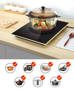 Marmite de cuisson à induction infrarouge, cuiseur électrique multifonctions en céramique, ustensile de cuisine domestique et portable - Product Image 2