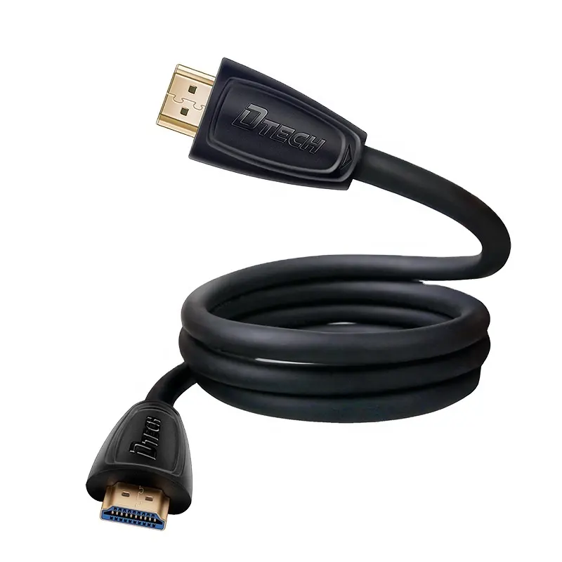 1m HDMI to video HD cable 24k gold-plated support 4k*2k 3D male to male hdmi cable black for laptop