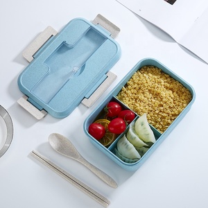 Eco-Friendly 2 <strong>Layer</strong> Food Container Bento Storage Microwavable Straw Wheat Fiber <strong>Lunch</strong> <strong>Box</strong> - Product Image 3