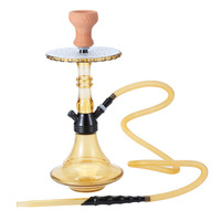 Chicha LED portable mini en acier inoxydable pour les voyages, design européen moderne, construction durable, en stock