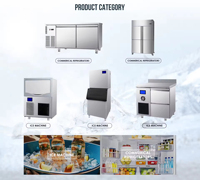 Réfrigérateur de comptoir professionnel en acier inoxydable BINGEEDIY pour cafés, bars et entreprises de restauration