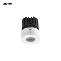 Plafonnier LED COB encastré à design modulaire, IP65, avec grille en nid d'abeille en option, 8W 15W, dimmable