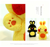 OEM ODM Kustom Mainan Boneka Kelinci Kuning Berkualitas Tinggi, Boneka Hewan Lembut Menggemaskan Kawaii Kejutan untuk Anak-anak Remaja Dewasa
