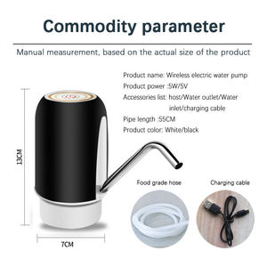 <span class=keywords><strong>USB</strong></span> Nhựa Đóng Chai Nước Uống Mini Điện Tự Động Xách Tay Máy Bơm Nước Nước dispensersautomatic Nước Dispenser - Product Image 4