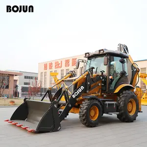 Cina murah 4x4 roda Drive traktor Backhoe Excavator Loader 3cx 4cx Jcb Backhoes Loader dengan penggali