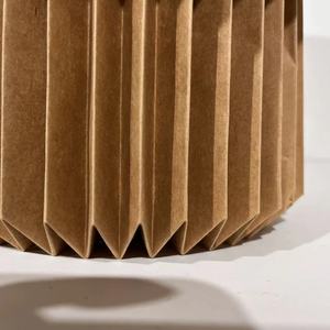Lámpara de mesa de papel marrón de <span class=keywords><strong>Origami</strong></span> de estilo minimalista nórdico con Base E14, decoración de iluminación interior alimentada por CA - Product Image 3