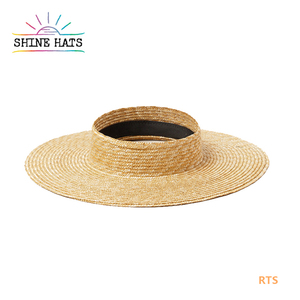 Shinehats 2024 Sang Trọng OEM Tốt <span class=keywords><strong>Weat</strong></span> Của Phụ Nữ Mũ Rơm Với Ribbon Sun Bãi Biển Sombrero Cho Mùa Hè Du Lịch Giản Dị Đi Xe Đạp - Product Image 1