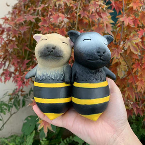 <b>Bee</b> Dog Soft Rubber Toy for Stress Relief Wholesale TPR Funny Creative <b>Gift</b> for Boys Children Pinching Function Stretchy Sensory - Product Image 2