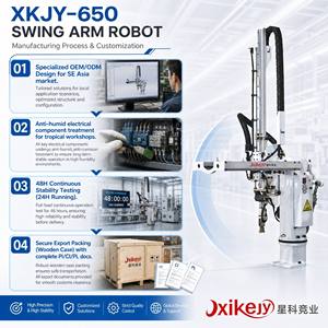 Nuovo <span class=keywords><strong>Braccio</strong></span> Robotico Industriale Xinkejy XKJY-650 con Movimento Verticale di 650mm <span class=keywords><strong>e</strong></span> Movimento Orizzontale di 50-90mm per Iniezione - Product Image 2
