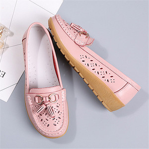 Chaussures Femme Grande Taille Printemps en PU Creuses à Semelle Tendon de Bœuf, Sabots Confortables pour <span class=keywords><strong>Maman</strong></span> – Meilleures Ventes - Product Image 4